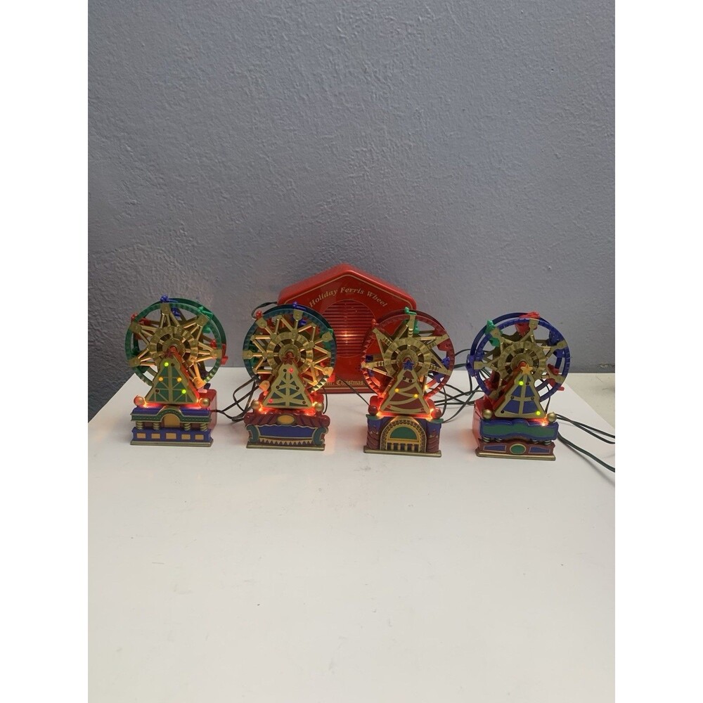 Vintage Ferris Wheel Mr. Christmas  Holiday Musical Lighted Animated